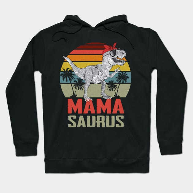 Vintage Mamasaurus Dinosaur Hoodie by celestewilliey